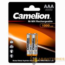 Аккумулятор бытовой Camelion R03 AAA BL2 NI-MH 1000mAh (2/24/480/17280) Аккумулятор бытовой Camelion R03 AAA BL2 NI-MH 1000mAh (2/24/480/17280)