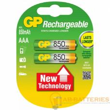 Аккумулятор бытовой GP R03 AAA BL2 NI-MH 850mAh в бумажной упаковке (2/28/224) Аккумулятор бытовой GP R03 AAA BL2 NI-MH 850mAh в бумажной упаковке (2/28/224)