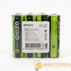 Батарейка Фаzа R6 AA Shrink 4 Heavy Duty 1.5V (4/60/1200) Батарейка Фаzа R6 AA Shrink 4 Heavy Duty 1.5V (4/60/1200)