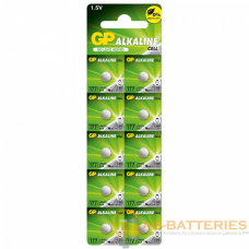 Батарейка GP G4/LR626/LR66/377A/177 BL10 Alkaline 1.5V отрывные (10/250/5000) Батарейка GP G4/LR626/LR66/377A/177 BL10 Alkaline 1.5V отрывные (10/250/5000)