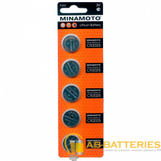 Батарейка Minamoto CR2025 BL5 Lithium 3V (5/100/5000) Батарейка Minamoto CR2025 BL5 Lithium 3V (5/100/5000)