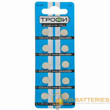 Батарейка Трофи G6/LR920/LR69/371A/171 BL10 Alkaline 1.55V (10/200/1600) Батарейка Трофи G6/LR920/LR69/371A/171 BL10 Alkaline 1.55V (10/200/1600)