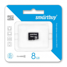 Карта памяти SmartBuy Micro SD 8Гб (без адаптеров)