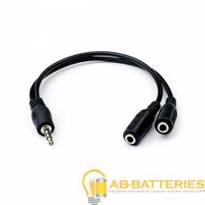 Кабель AUX Atcom Jack 3.5mm (m)-2xJack 3.5mm (f) 0.1м силикон черный (1/500) Кабель AUX Atcom Jack 3.5mm (m)-2xJack 3.5mm (f) 0.1м силикон черный (1/500)