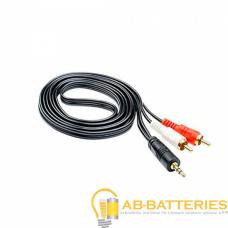 Кабель AUX Atcom Jack 3.5mm (m)-2xRCA (m) 1.5м силикон черный (1/10/200) Кабель AUX Atcom Jack 3.5mm (m)-2xRCA (m) 1.5м силикон черный (1/10/200)