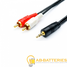 Кабель AUX Atcom Jack 3.5mm (m)-2xRCA (m) 1.5м силикон черный пакет с подвесом (1/10/250) Кабель AUX Atcom Jack 3.5mm (m)-2xRCA (m) 1.5м силикон черный пакет с подвесом (1/10/250)
