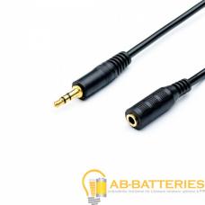 Кабель AUX Atcom Jack 3.5mm (m)-Jack 3.5mm (f) 1.5м силикон черный (1/10/250) Кабель AUX Atcom Jack 3.5mm (m)-Jack 3.5mm (f) 1.5м силикон черный (1/10/250)