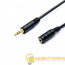Кабель AUX Atcom Jack 3.5mm (m)-Jack 3.5mm (f) 5.0м силикон черный (1/150) Кабель AUX Atcom Jack 3.5mm (m)-Jack 3.5mm (f) 5.0м силикон черный (1/150)