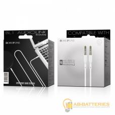 Кабель AUX Borofone BL1 Jack 3.5mm (m)-Jack 3.5mm (m) 1.0м силикон белый (1/50/200) Кабель AUX Borofone BL1 Jack 3.5mm (m)-Jack 3.5mm (m) 1.0м силикон белый (1/50/200)