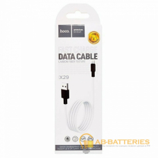 Кабель HOCO X29 USB (m)-Lightning (m) 1.0м 2.0A силикон белый (1/33/330) Кабель HOCO X29 USB (m)-Lightning (m) 1.0м 2.0A силикон белый (1/33/330)