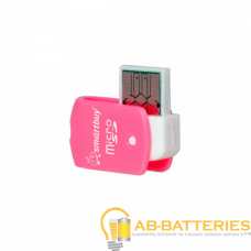 Картридер Smartbuy 706 USB2.0 microSD розовый (1/20) Картридер Smartbuy 706 USB2.0 microSD розовый (1/20)