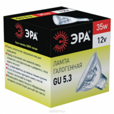 Лампа галогенная ЭРА MR16 GU5.3 35W 3000К 12V софит 50мм прозрачная (1/10/200) Лампа галогенная ЭРА MR16 GU5.3 35W 3000К 12V софит 50мм прозрачная (1/10/200)