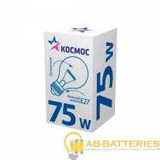 Лампа накаливания Космос A50 E27 75W 220-240V ЛОН Брест ЭКОНОМИК ГОФРА прозрачная Лампа накаливания Космос A50 E27 75W 220-240V ЛОН Брест ЭКОНОМИК ГОФРА прозрачная