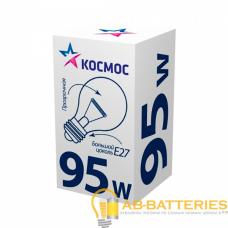Лампа накаливания Космос A50 E27 95W 220-240V ЛОН Брест ЭКОНОМИК ГОФРА прозрачная Лампа накаливания Космос A50 E27 95W 220-240V ЛОН Брест ЭКОНОМИК ГОФРА прозрачная