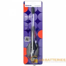 Микрофон Defender MIC-111 конденсаторный 54 дБ 1.5м серый (1/100) Микрофон Defender MIC-111 конденсаторный 54 дБ 1.5м серый (1/100)