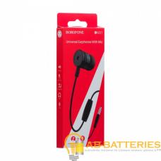 Наушники внутриканальные Borofone BM31 с микрофоном черный (1/76/304) Наушники внутриканальные Borofone BM31 с микрофоном черный (1/76/304)