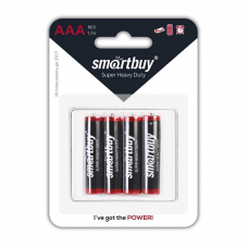 Батарейка солевая Smartbuy R03 AAA 4шт в пленке
