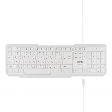 Клавиатура проводная с подсветкой Smartbuy ONE 333U-W USB (белая)