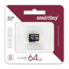 Карта памяти SmartBuy Micro SD 64Гб (class 10)
