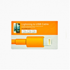USB lightning Cable для iPhone 5/iPad Mini/iPad (оранжевый/коробка)