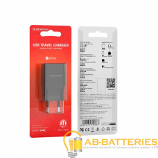 Сетевое З/У Borofone BA19A 1USB 1.0A черный (1/65/260) Сетевое З/У Borofone BA19A 1USB 1.0A черный (1/65/260)