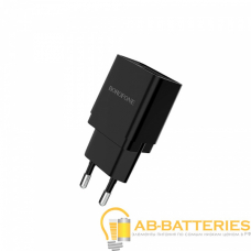 Сетевое З/У Borofone BA19A 1USB 1.0A с кабелем microUSB черный (1/65/260) Сетевое З/У Borofone BA19A 1USB 1.0A с кабелем microUSB черный (1/65/260)