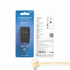 Сетевое З/У Borofone BA20A 1USB 2.1A черный (1/65/260) Сетевое З/У Borofone BA20A 1USB 2.1A черный (1/65/260)