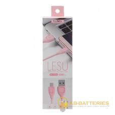 USB кабель REMAX Lesu (Type-C) RC-050a Розовый (1M, 1.5A) (50) USB кабель REMAX Lesu (Type-C) RC-050a Розовый (1M, 1.5A) (50)
