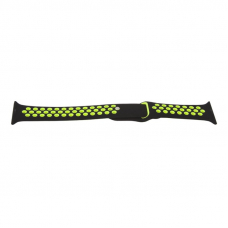 Ремешок для Apple Watch COTEetCI W12 Sports Dot Watchband 38 мм/40 мм спорт (черный с зеленым),