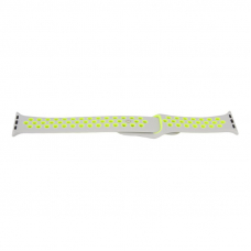 Ремешок для Apple Watch COTEetCI W12 Sports Dot Watchband 38 мм/40 мм спорт (серый с зеленым),