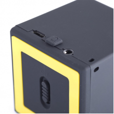 Bluetooth колонка Zetton Cube микрофон/USB/RMS 3 Вт (черная/желтая) ZTLSBSCUBBY