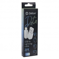 USB кабель Zetton USB SyncCharge Round Snake TPE Data Cable USB to Lightning круглый пластиковые разьемы (черный) ZTUSBRSETBKA8