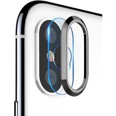 Защитное кольцо + закаленное стекло на камеру Totu Design Camera protection set для iPhone X (silver) Защитное кольцо + закаленное стекло на камеру Totu Design Camera protection set для iPhone X (silver)