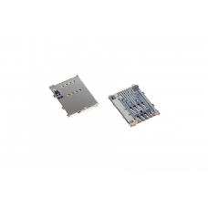 Коннектор SIM-карты (сим), mmc коннектор Samsung S5250/S5750/P5100 Galaxy Tab2/P6800 / P7500 ( S67 )
