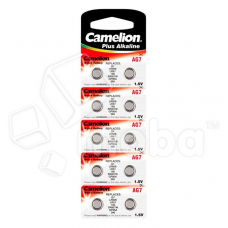 Батарейка Camelion G7/LR926/LR57/395A/195 Alkaline 1.5V (10 шт. в блистере) Батарейка Camelion G7/LR926/LR57/395A/195 Alkaline 1.5V (10 шт. в блистере)