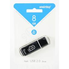 USB-флеш 8GB Smartbuy Glossy Черный