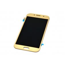 Дисплей Samsung Galaxy A7 2017 A720 OLED Gold с тачскрином (Модуль) 