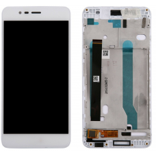 Дисплей с тачскрином Asus ZenFone 3 Max ZC520TL (X008D) в рамке белый оригинал Дисплей с тачскрином Asus ZenFone 3 Max ZC520TL (X008D) в рамке белый оригинал