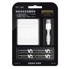 Зарядное устройство Xiaomi ZMI PB401 в комплекте с аккумуляторами AA (4 шт) 1700 mAh (white) Зарядное устройство Xiaomi ZMI PB401 в комплекте с аккумуляторами AA (4 шт) 1700 mAh (white)