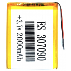 Аккумулятор Универсальный 3.0*70*90 mm 3.7v 2000mAh ( 307090P ) Аккумулятор Универсальный 3.0*70*90 mm 3.7v 2000mAh ( 307090P )