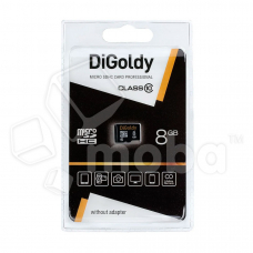 Карта памяти MicroSDHC 8GB Class 10 DiGoldy без адаптера