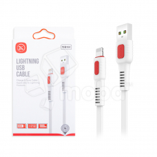 Кабель USB - Lightning (для iPhone) XO NB151 (2.4A, плоский) Белый