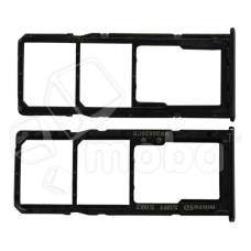 Держатель SIM для Samsung Galaxy A51/A71 (A515F/A715F) Черный