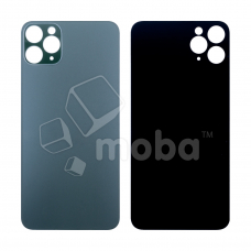 Задняя крышка для iPhone 11 Pro Max Темно-зеленый (стекло, широкий вырез под камеру, логотип)