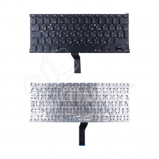 Клавиатура для ноутбука MacBook Air 13 A1369/A1466 (для Mid 2011 - Early 2017, Г-образный Enter RUS) Черный