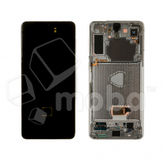 Дисплей для Samsung Galaxy S21+ (G996B) модуль с рамкой Серебро - OR (SP)