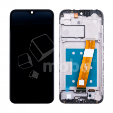 Дисплей для Samsung Galaxy A01/M01 (A015F/M015F) модуль с рамкой Черный (Широкий коннектор) - OR Ref. (SP)