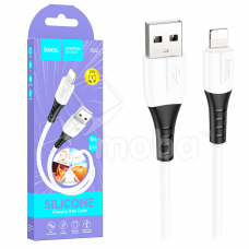 Кабель USB - Lightning (для iPhone) Hoco X82 (2.4А, силикон, термостойкий) Белый