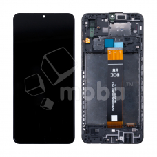 Дисплей для Samsung Galaxy A02 (A022G) модуль c рамкой Черный - OR Ref. (SP)