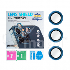 Защитное стекло линзы камеры для iPhone 12 Pro Max (комплект 3 шт.) Синий
